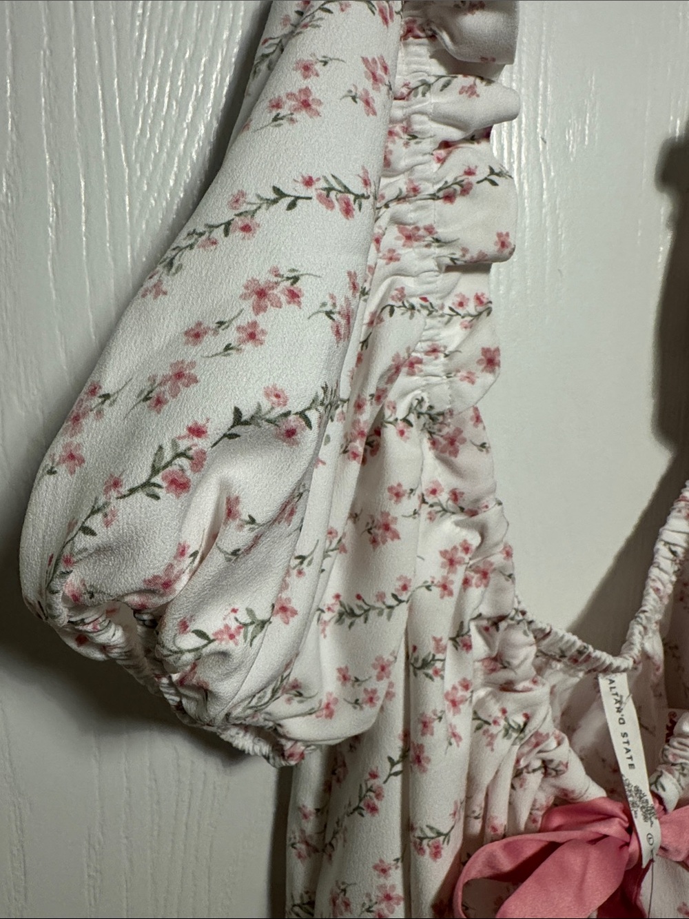 NWTAltar’d State Cottagecore/Coquette Puff Sleeve Ultra Feminine Baby Doll Dress - Picture 3 of 5